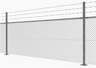 Galvanizli 9ga zincir bağlantı çit 3 metre yüksekliğinde 20 metre uzunluğunda