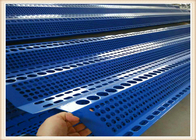 900mm Genişlik 1.5mm Kalınlık Rüzgar Kesici Paneller Üç Tepe Mavi