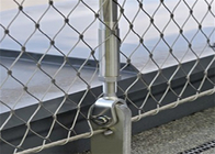 6mm Merdiven Güvenlik Tel Halat Mesh Elmas Delik 316 Paslanmaz Çelik Çit
