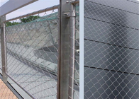 6mm Merdiven Güvenlik Tel Halat Mesh Elmas Delik 316 Paslanmaz Çelik Çit