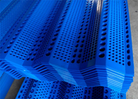 Üç Tepe Rüzgar Söndürme Çit Panelleri 900mm Mavi Rüzgar Kömür Toz Kırma Ağı