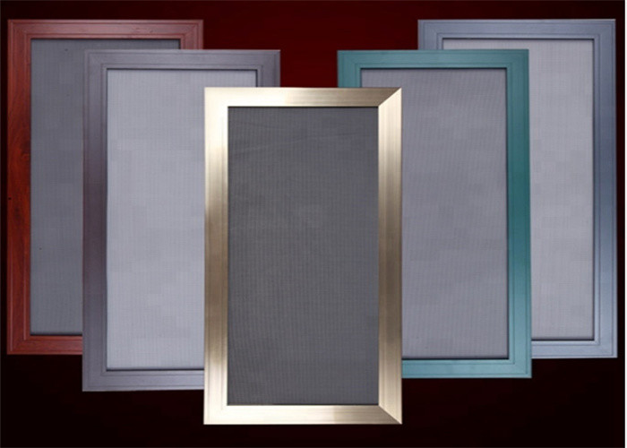 Alüminyum Alaşımlı Çerçeve Pencere 304 10x10 Paslanmaz Çelik Dokuma Hasır