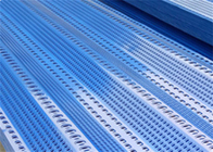 Mavi Rüzgar Çit Panelleri Yuvarlak Delik Tasarımı Dayanıklı