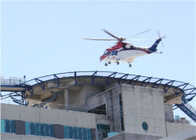 Helikopter platformu için çerçeve dokuma helikopter güvertesinin çevresinde güvenlik ağı
