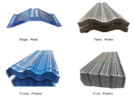 Yuvarlak Delik Tasarımı Metal Rüzgar Çit 1mm Kalınlıklar Zirve Yüksekliği 50-100mm