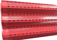 İyi Alev Geciktirici Rüzgâr Siperi Çit Panelleri Toz Korumalı Kırmızı / Mavi Renk