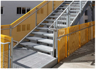 Geçit için Kaymaz Delikli Metal Hasır Sıcak Daldırma Galvanizli Merdiven Basamağı
