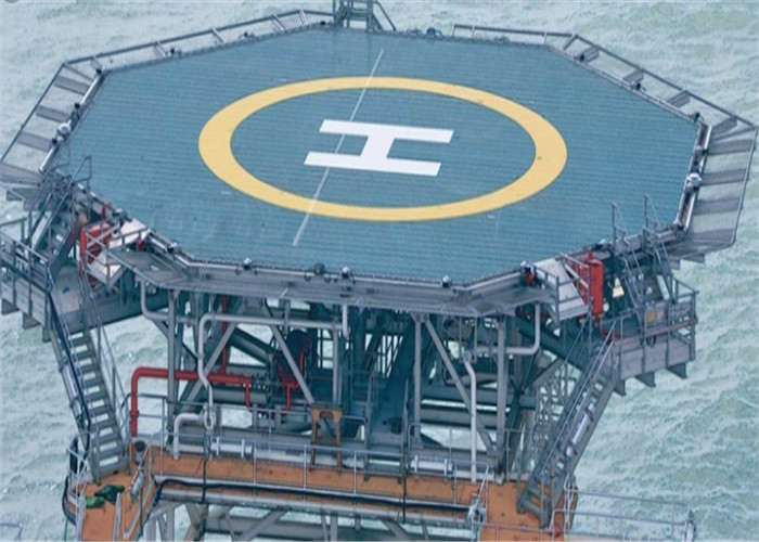 Yüksek Mukavemetli Helideck Güvenlik Ağı Açık Deniz Platformu Çit 316 Paslanmaz Çelik Tel