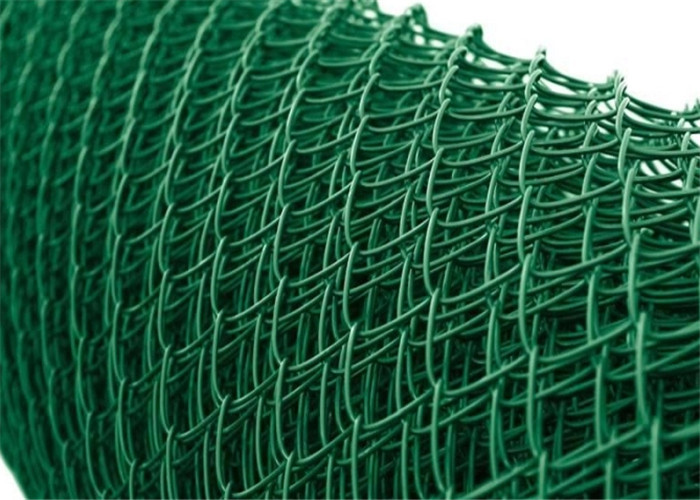 Güvenlik Bariyeri 2x15m 2.5mm Yeşil Vinil Kaplı Zincir Bağlantı Çiti